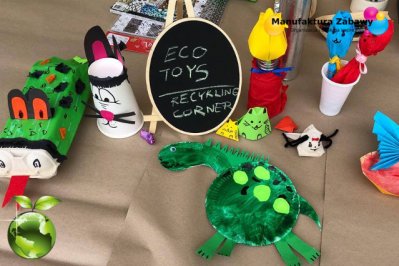 EKO kącik recyklingowy - recyklingowe zabawki - atrakcje ekologiczne