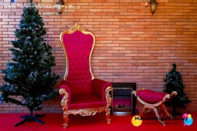 Tron Świętego Mikołaja / dekoracje świąteczne